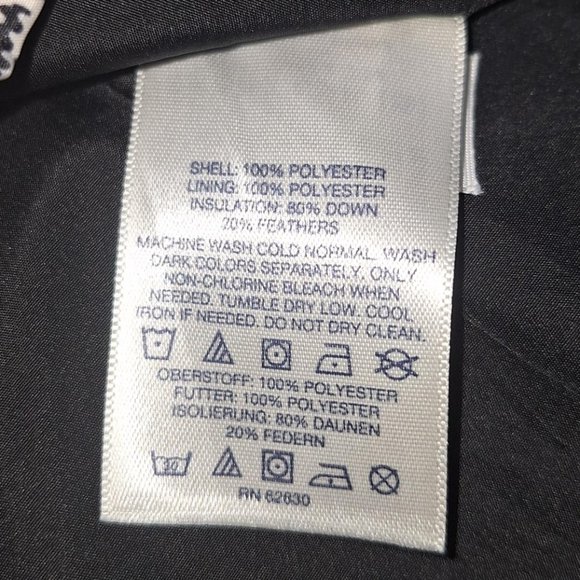 Land's End Quilted Puffer Down Vest Size Large 14/16 - Picture 6 of 7